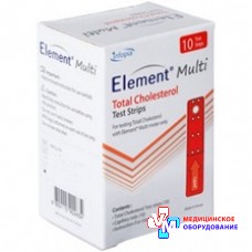 Тест-смужки Element Multi на загальний холестерин №10